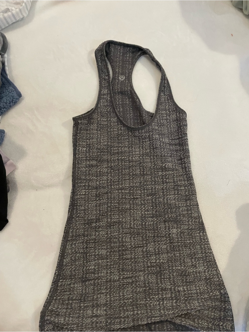 lululemon athletica Heathered Dark Gray Racerback Tank